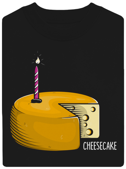 Cheese cake unisex crewneck Black