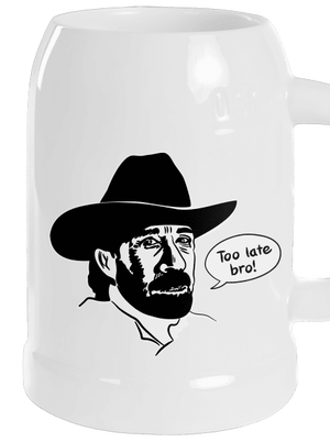 Too late bro söröskorsó White