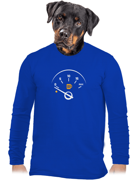 Üres tank férfi hosszú ujjú póló Royal Blue