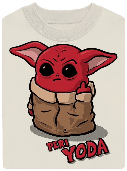 Peri Yoda unisex crewneck Off White