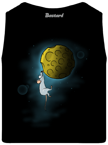 Moon cheese férfi trikó Black