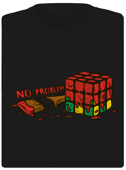 No problem női sportpóló Black
