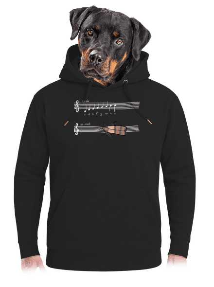 A - moll unisex prémium pulóver Dark Black