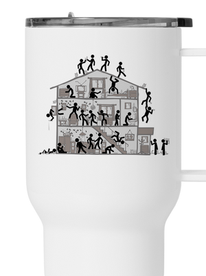 Party house termosz bögre White