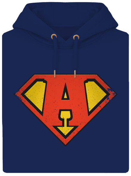 Szuperhős vagyok unisex prémium pulóver Navy