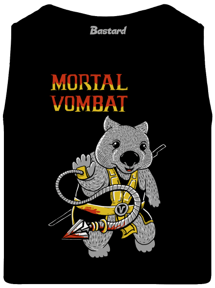 Mortal Vombat férfi trikó Black