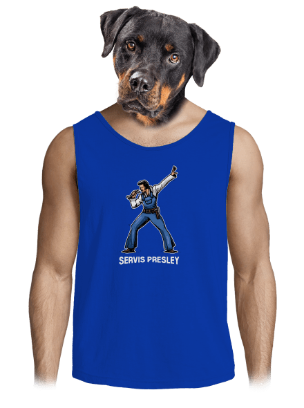 Servis Presley férfi trikó Royal Blue