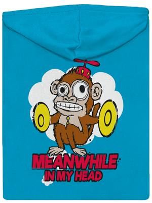 Monkey in my head cipzáras női pulóver Blue Atol