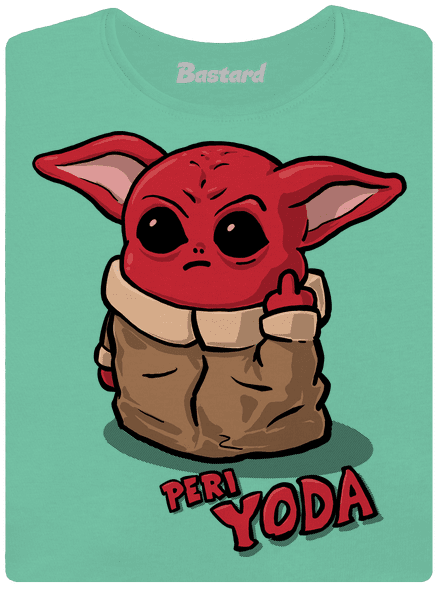 Peri Yoda prémium női póló Mint Mal