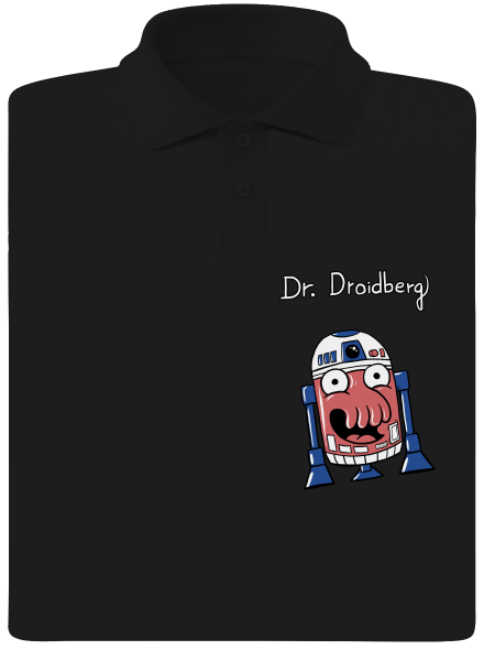 Dr. Droidberg férfi pólóingek Black