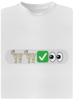 Emoji férfi sportpóló White