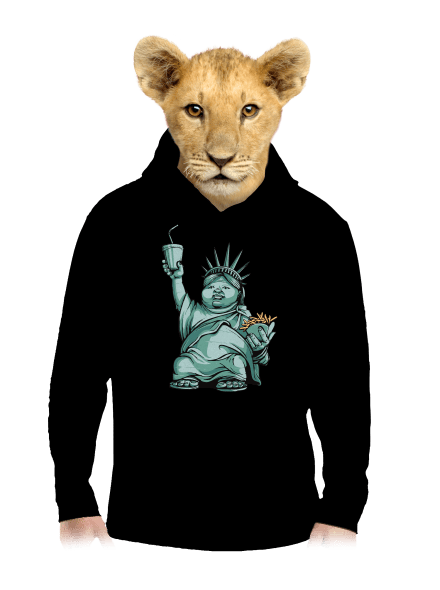 Amerikai bálvány gyerek kenguruzsebes pulóver Black