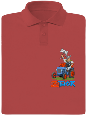 ZeThor férfi pólóingek Burgundy