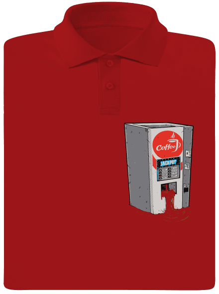 Jackpot férfi pólóingek Red Mal