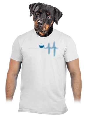 Coffee help férfi póló White