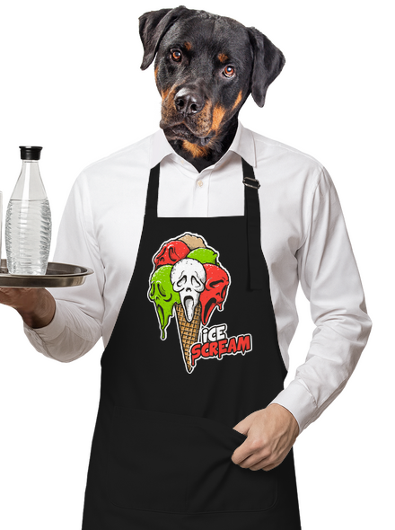 Ice Scream kötény Black