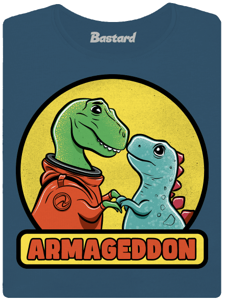 Armageddon prémium női póló Petrol Blue