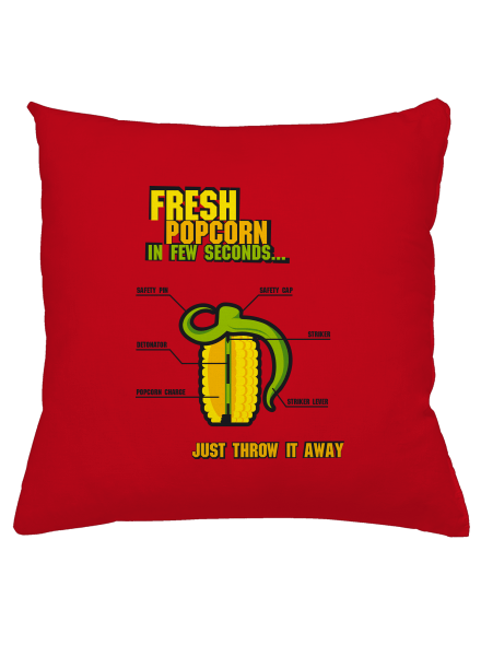 Popcorn grenade párna Red