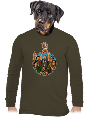 Kehely férfi hosszú ujjú póló Urban Khaki