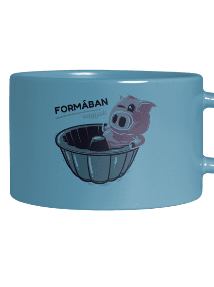 Formában macaron bögre Blue Macaron