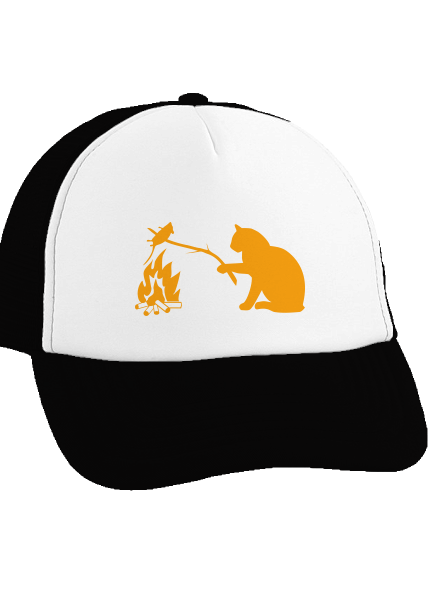 Macska-egér harc teherautós sapka Black cap