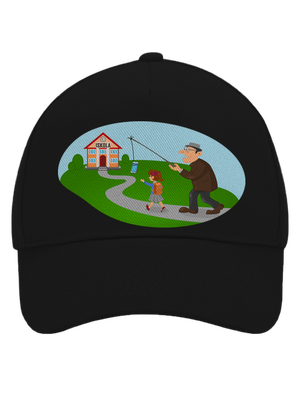 Vissza az iskolába baseballsapka Black