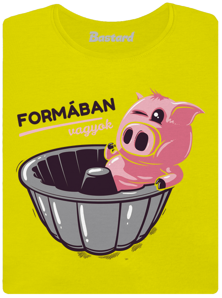 Formában prémium női póló Lemon