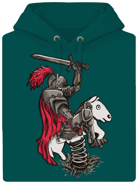 Lovag unisex prémium pulóver Emerald Green