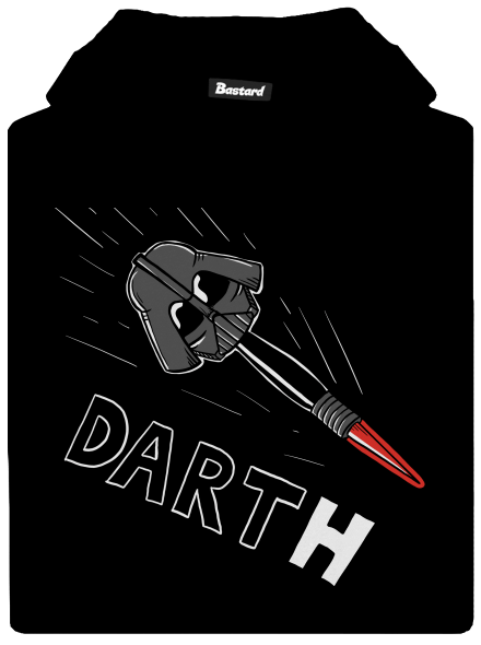 Dart(h) gyerek kenguruzsebes pulóver Black