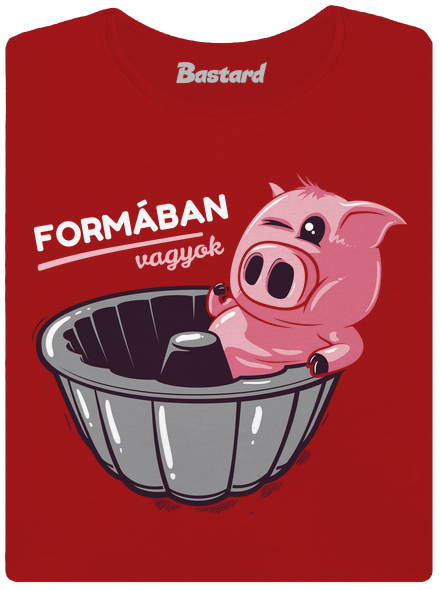 Formában női póló Red Mal