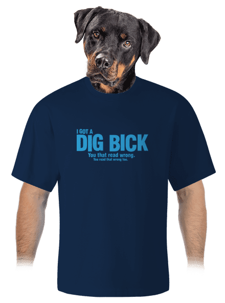 Dig bick unisex túlméretezett póló Midnight Blue