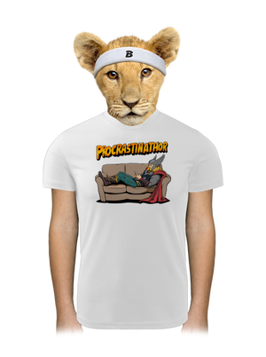 Procrastinathor gyerek sport póló White