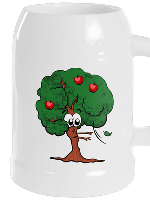 Alma és almafa söröskorsó White