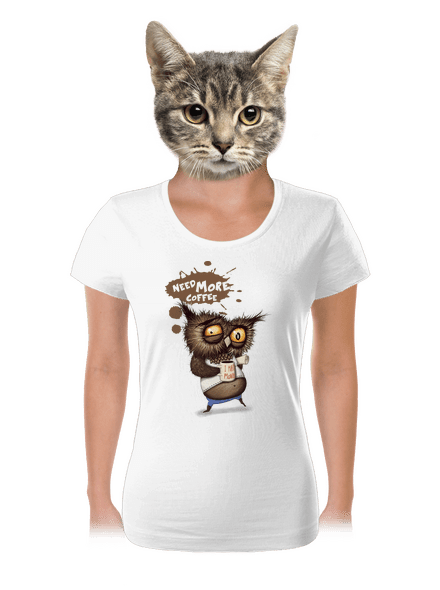 I need more coffee női póló White