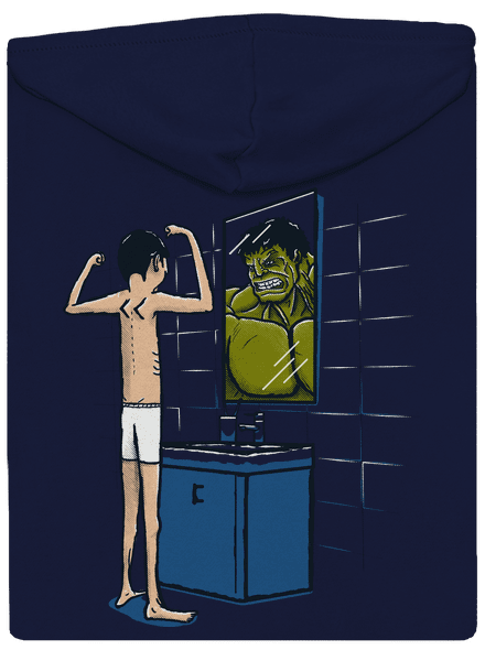 Hulk cipzáras férfi pulóver Navy