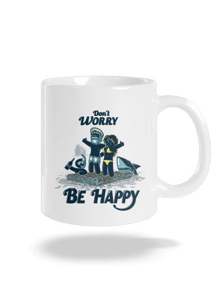 Don't worry hagyományos bögre White