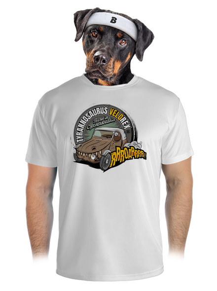 Tyrannosaurus Velorex férfi sportpóló White