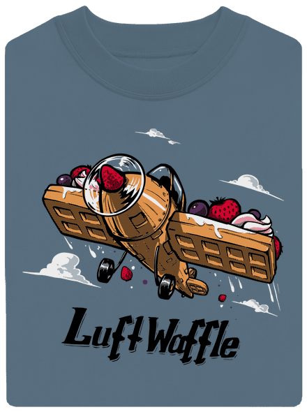 Luftwaffle unisex crewneck Nordic Blue