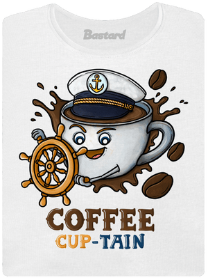 Coffee Cup-tain prémium női póló White
