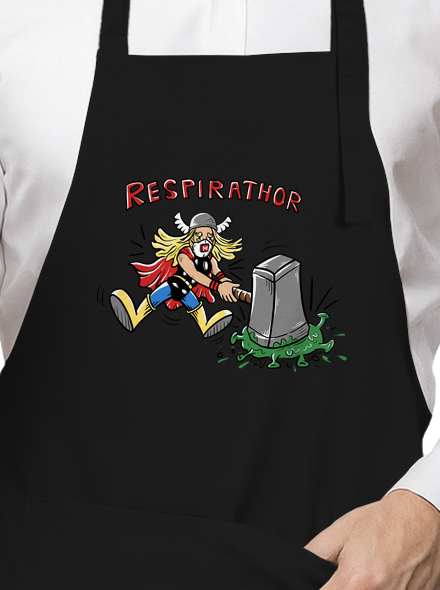Respirathor kötény Black