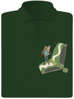 túrázás az övön férfi pólóingek Bottle Green Mal