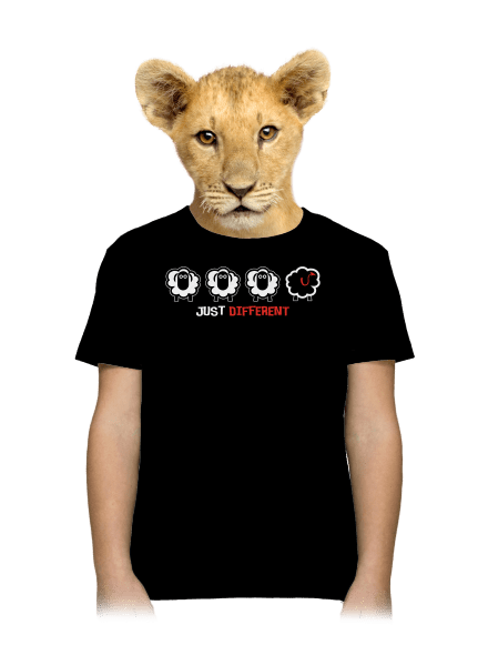 Fekete bárány gyerek póló Black