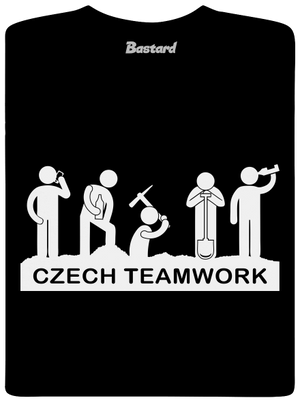 Czech Teamwork gyerek póló Black