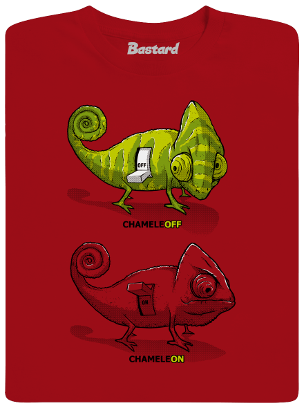 ChameleON ChameleOFF férfi hosszú ujjú póló Red