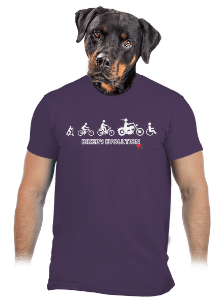 Bikers evolution férfi póló Urban Purple