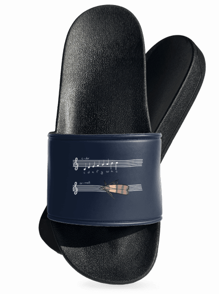 A - moll papucs Navy