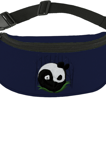 Két alvó panda övtáska French Navy