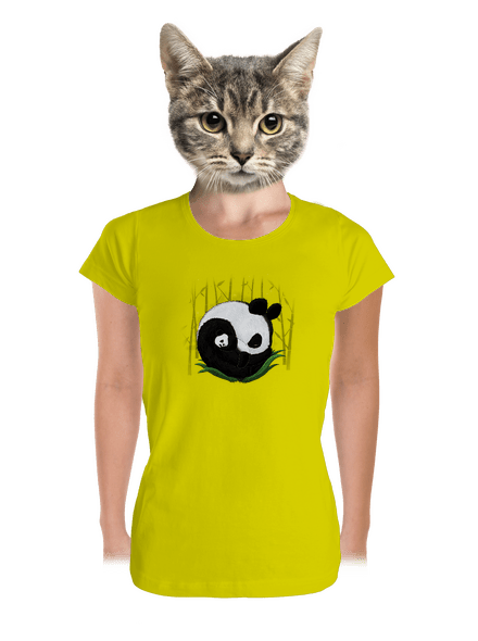 Két alvó panda prémium női póló Lemon
