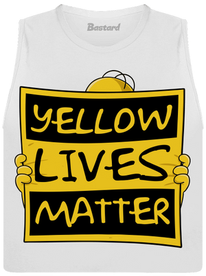 Yellow lives matter női bővített trikó White