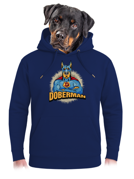 Doberman unisex prémium pulóver Navy